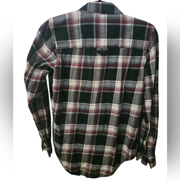 VANS Cotton Flannel Off The Wall Button Down Shirt Women M - Picture 2 of 5